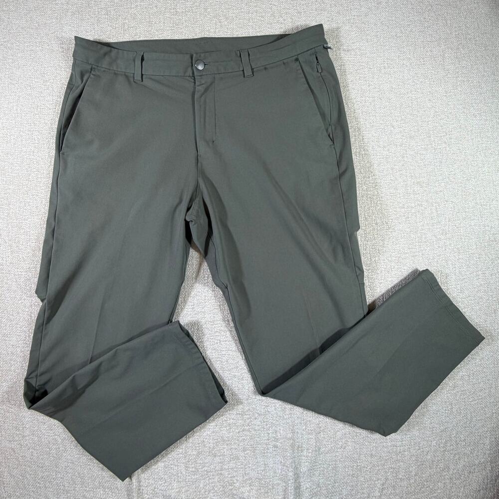 Lululemon Men's 35 Green ABC 5 Pocket Pants Performance Stretch Casual Golf